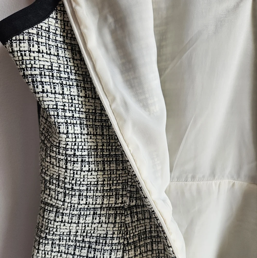 J.Crew Sleeveless Sheath Textured-Tweed Dress in Women's 8 - Picture 13 of 16